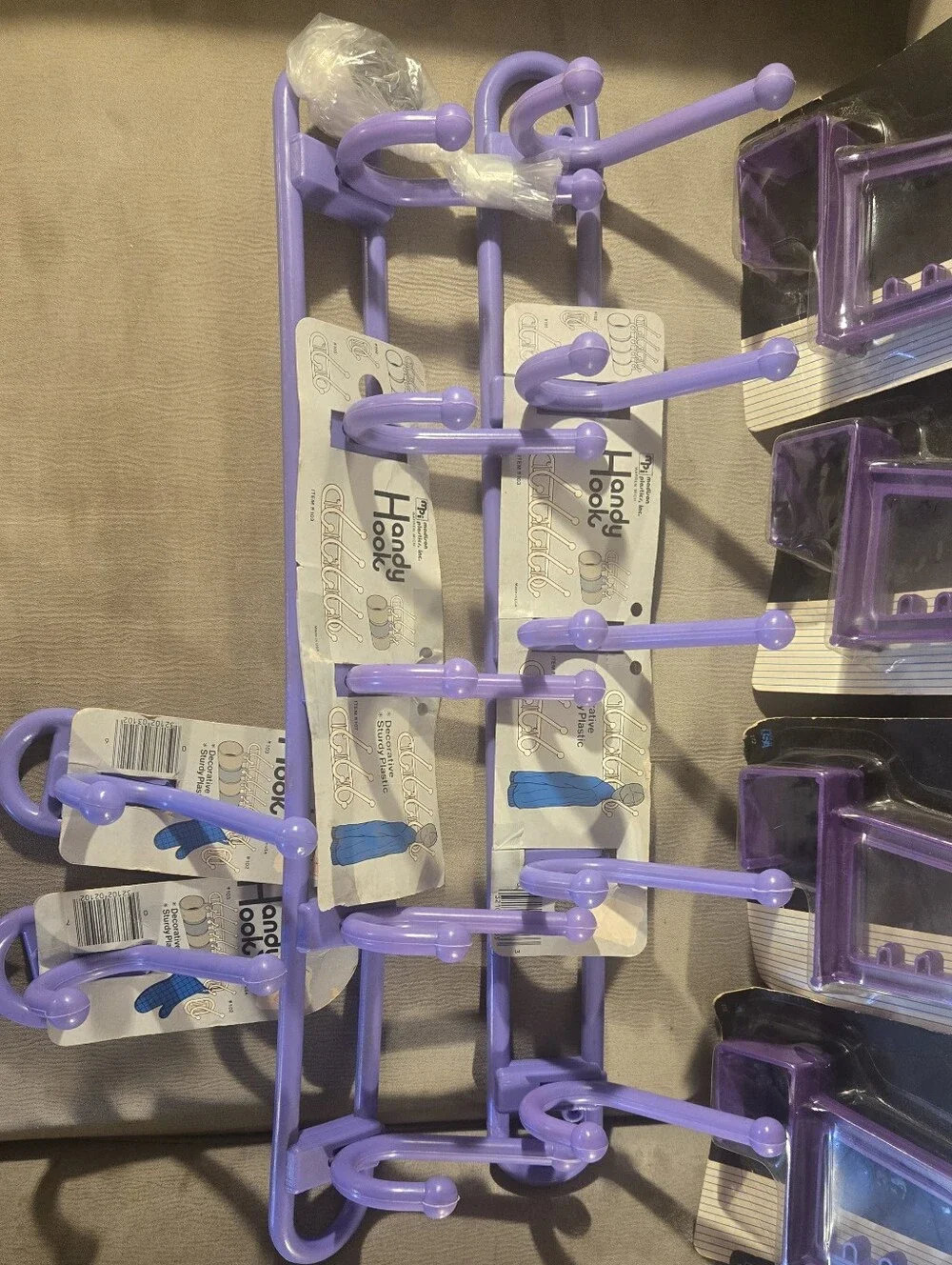 Selfix Purple Over-the-Door Hooks & Racks, Handy Hook Bundle